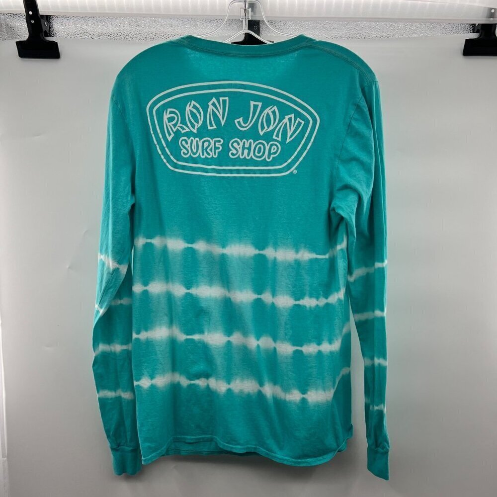 Ron Jon Surf Shop Women's Long Sleeve Tee Turquoise/White Size Medium - Picture 7 of 8